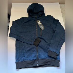 Mack Russo dark blue zip-up sweater